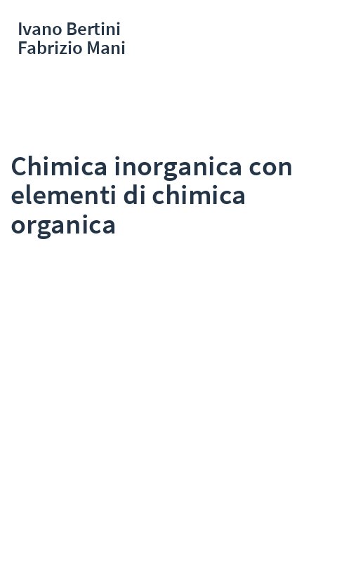Chimica inorganica con elementi di chimica organica