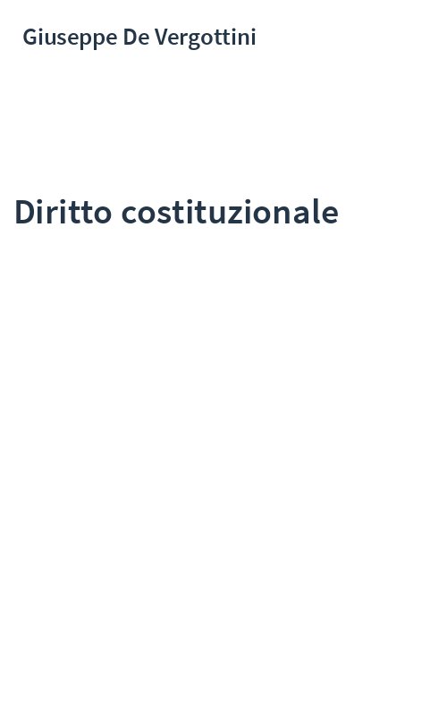 Diritto costituzionale