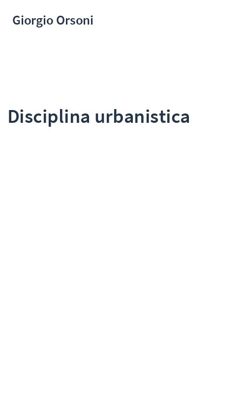 Disciplina urbanistica