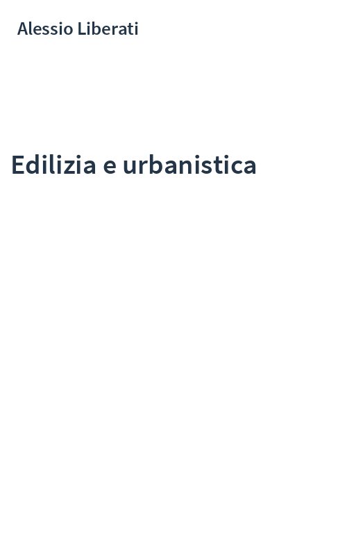 Edilizia e urbanistica
