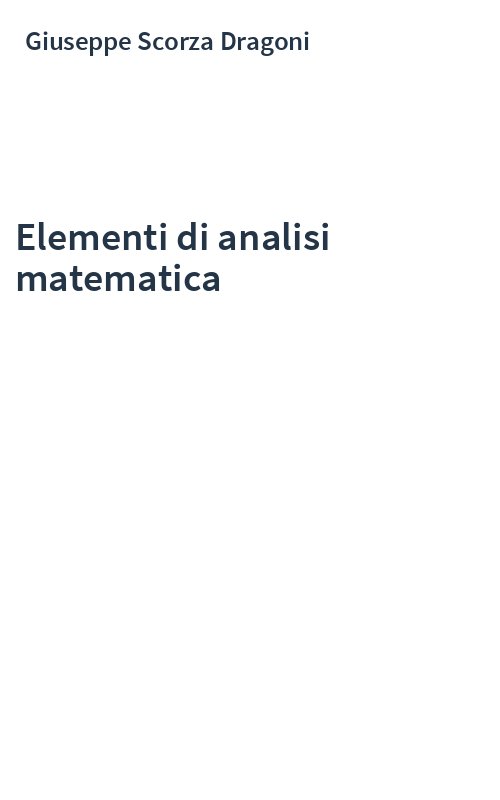Elementi di analisi matematica