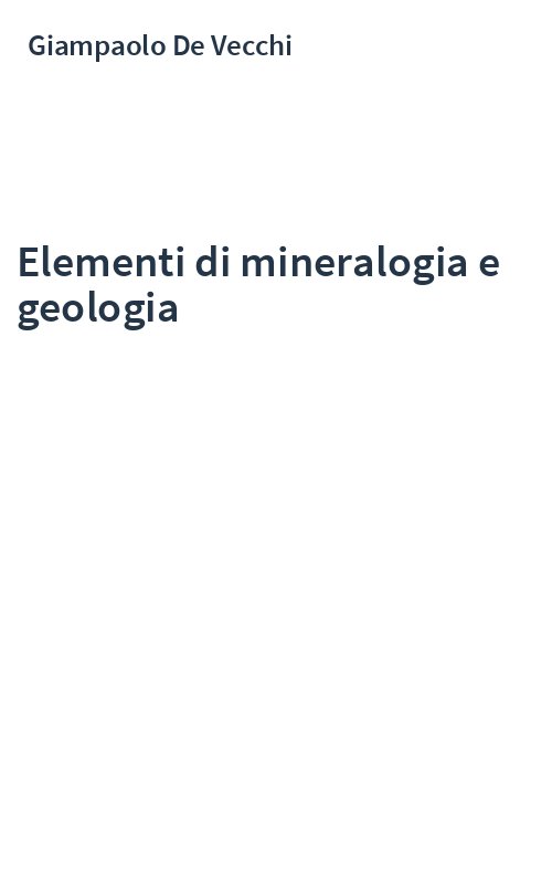Elementi di mineralogia e geologia