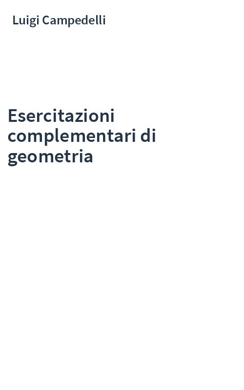 Esercitazioni complementari di geometria