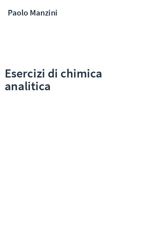 Esercizi di chimica analitica