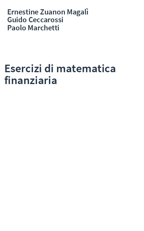 Esercizi di matematica finanziaria