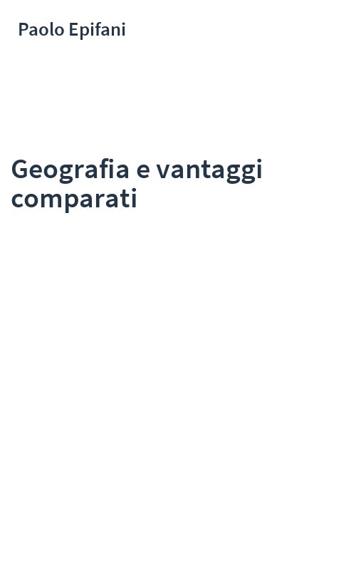 Geografia e vantaggi comparati