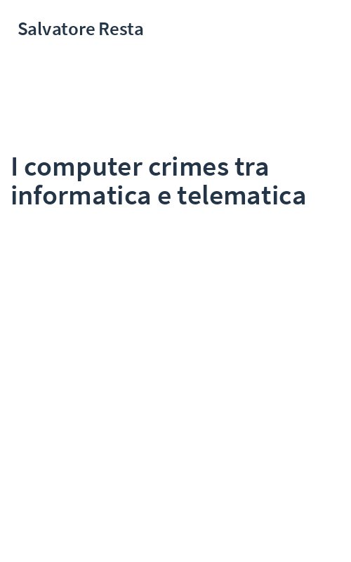 I computer crimes tra informatica e telematica