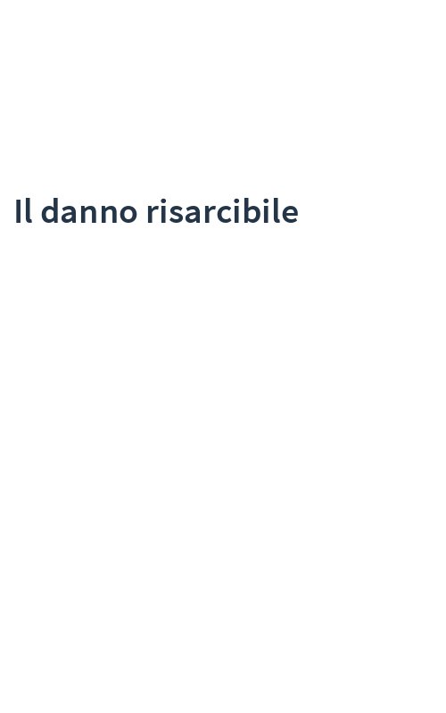 Il danno risarcibile