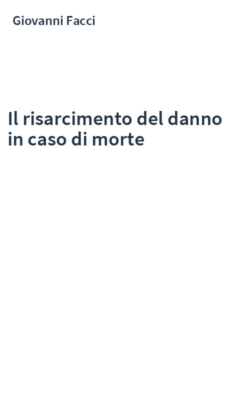 Il risarcimento del danno in caso di morte