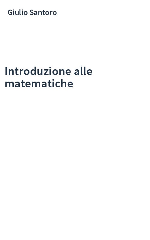 Introduzione alle matematiche