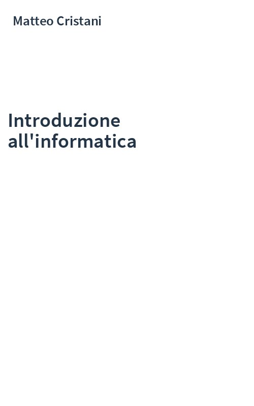 Introduzione all'informatica