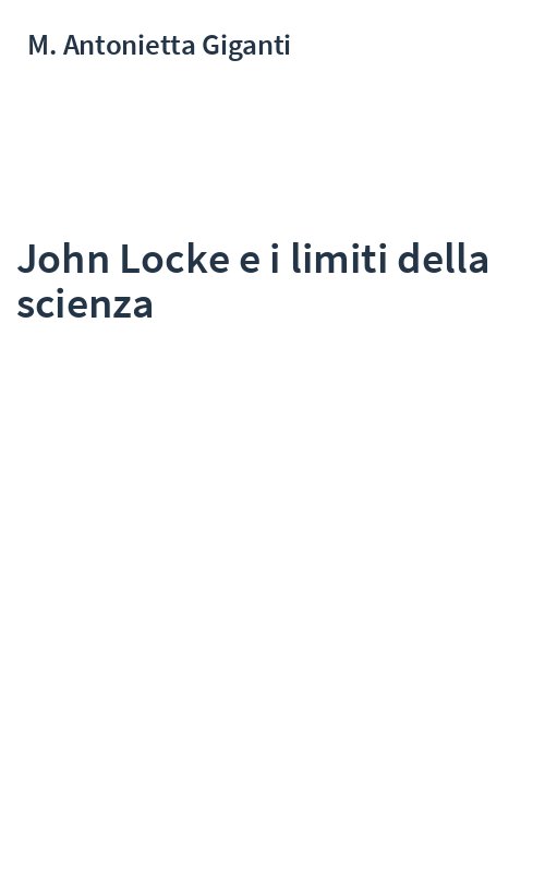 John Locke e i limiti della scienza