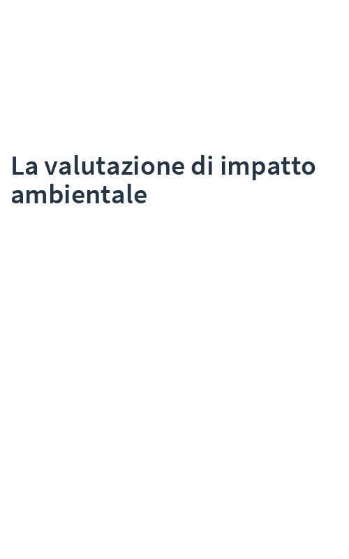 La valutazione di impatto ambientale