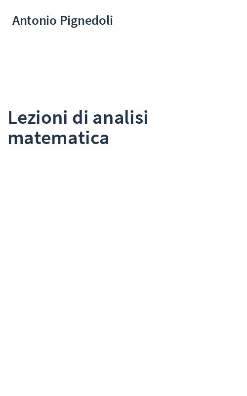 Lezioni di analisi matematica