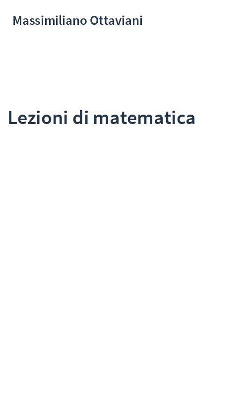Lezioni di matematica