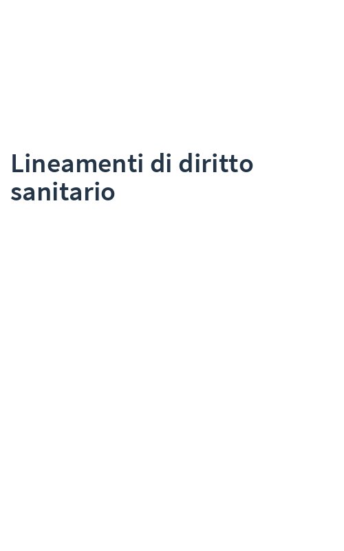 Lineamenti di diritto sanitario