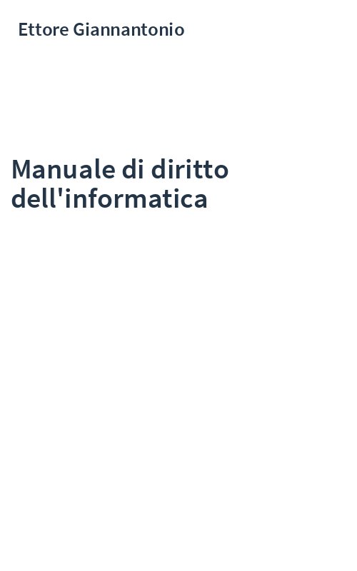 Manuale di diritto dell'informatica