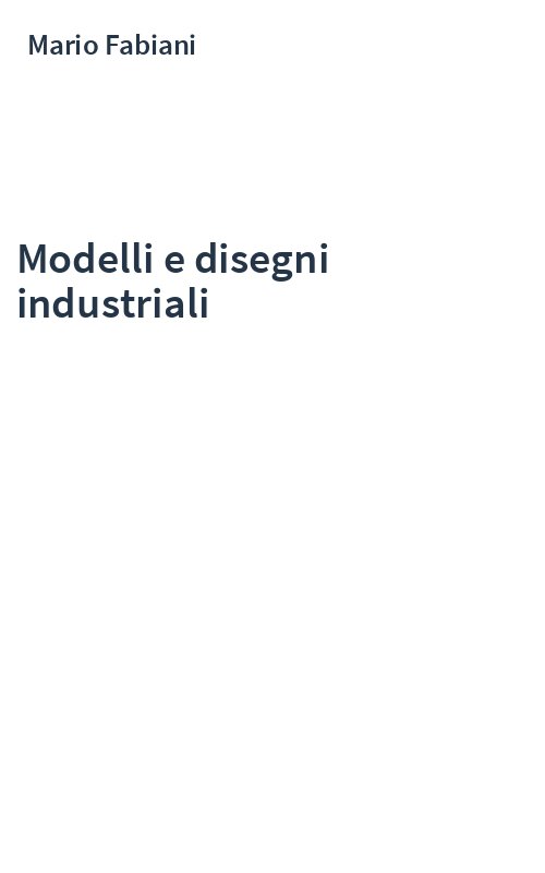 Modelli e disegni industriali