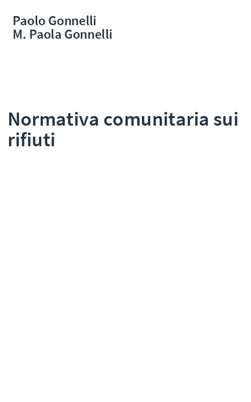 Normativa comunitaria sui rifiuti