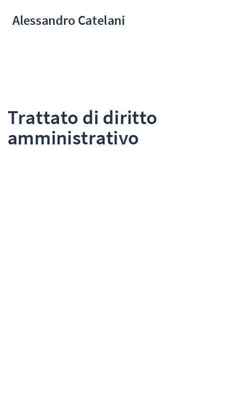 Trattato di diritto amministrativo