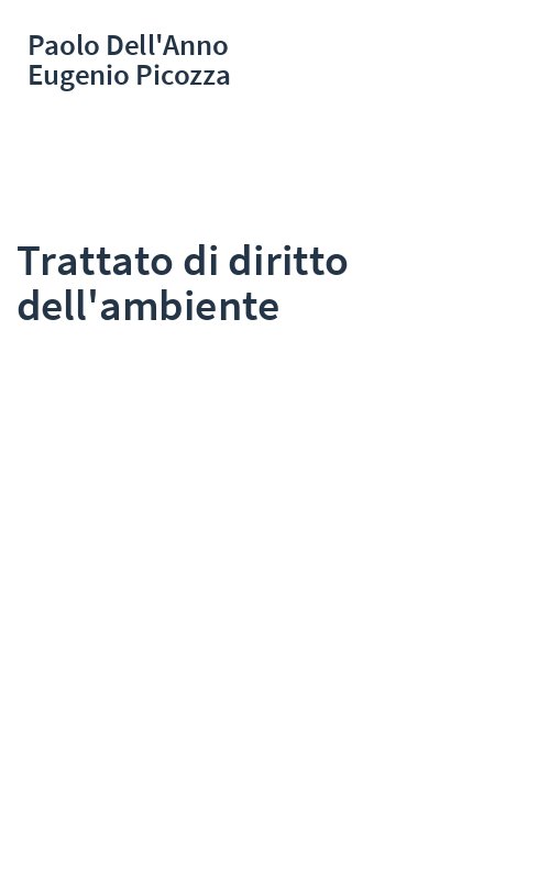 Trattato di diritto dell'ambiente
