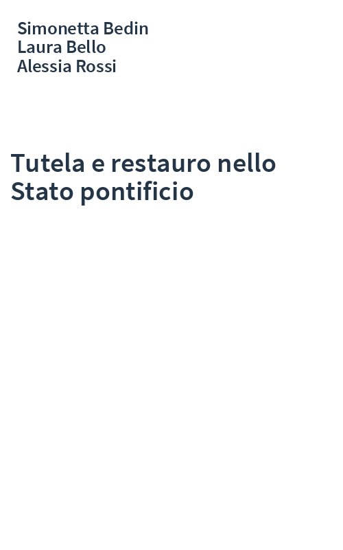 Tutela e restauro nello Stato pontificio