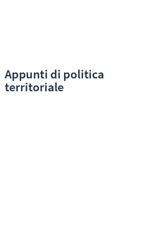 Appunti di politica territoriale