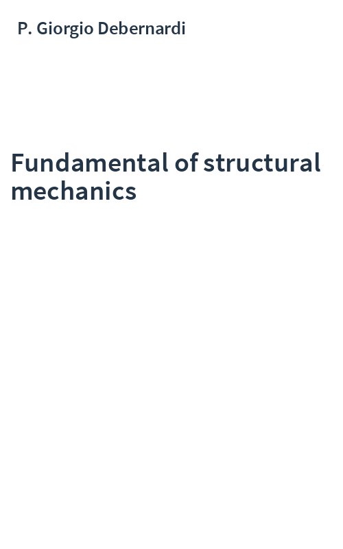 Fundamental of structural mechanics