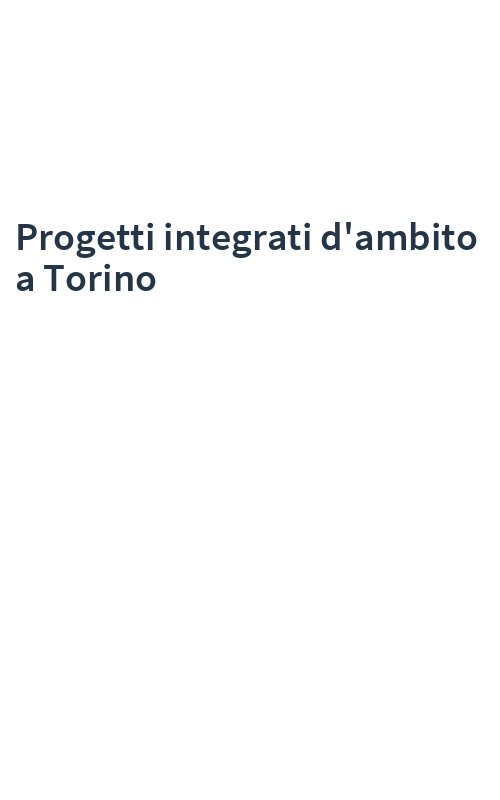 Progetti integrati d'ambito a Torino