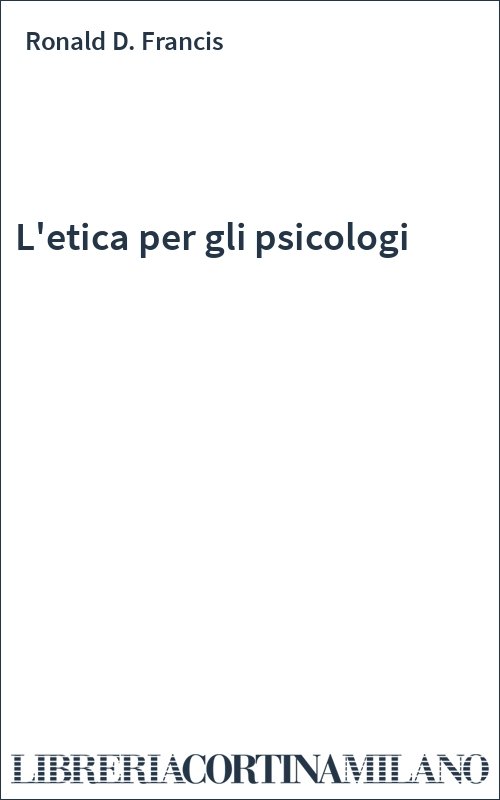 L'etica per gli psicologi