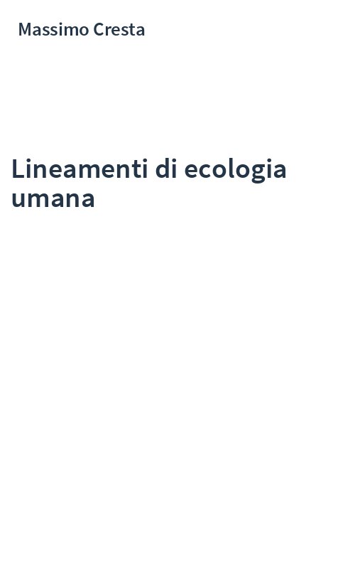Lineamenti di ecologia umana