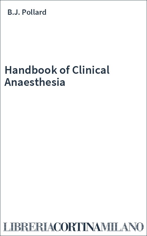Handbook of Clinical Anaesthesia
