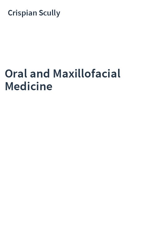 Oral and Maxillofacial Medicine