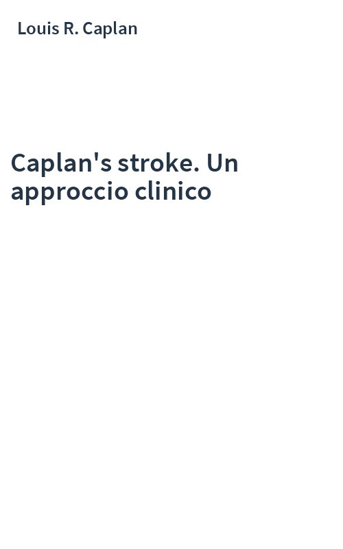 Caplan's stroke. Un approccio clinico