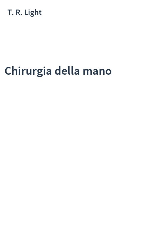 Chirurgia della mano