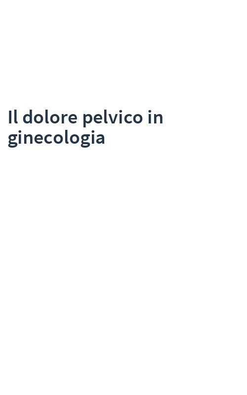 Il dolore pelvico in ginecologia