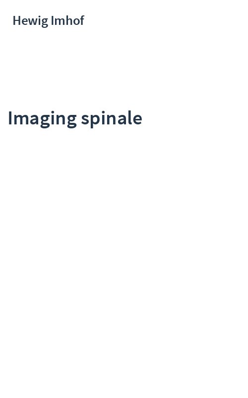 Imaging spinale