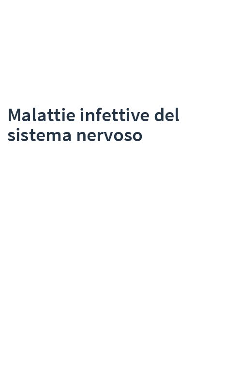 Malattie infettive del sistema nervoso