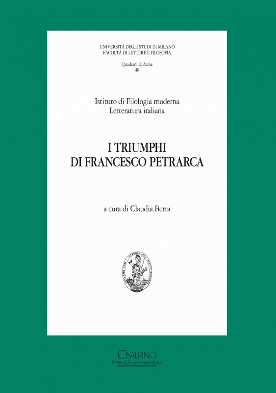 I Triumphi di Francesco Petrarca