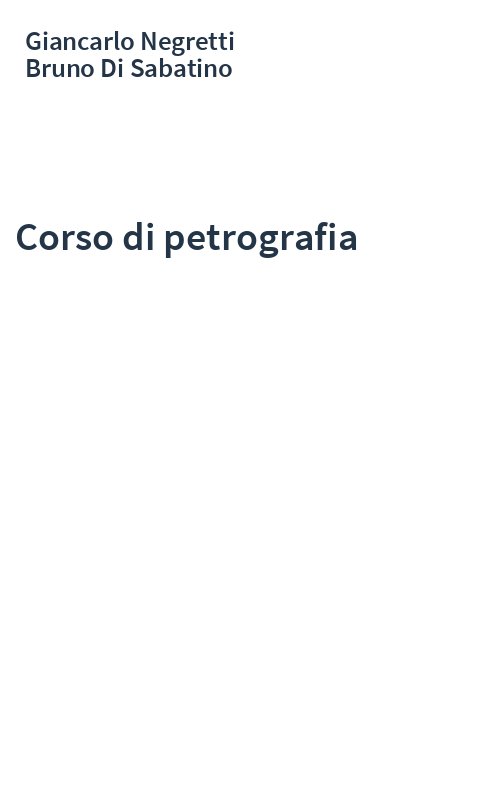 Corso di petrografia