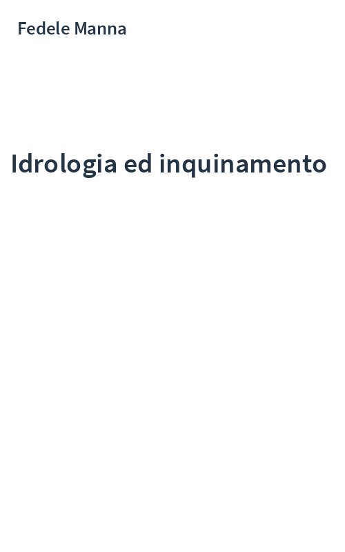 Idrologia ed inquinamento