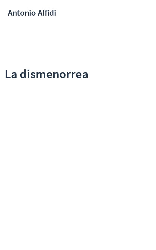 La dismenorrea