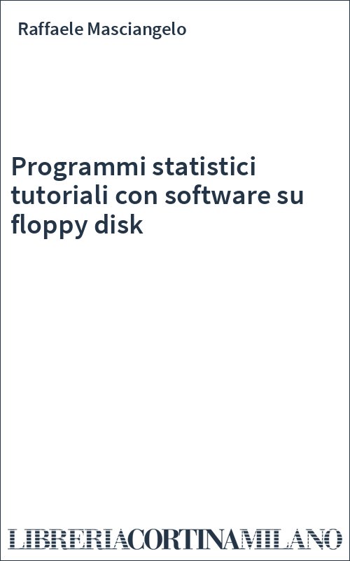Programmi statistici tutoriali con software su floppy disk