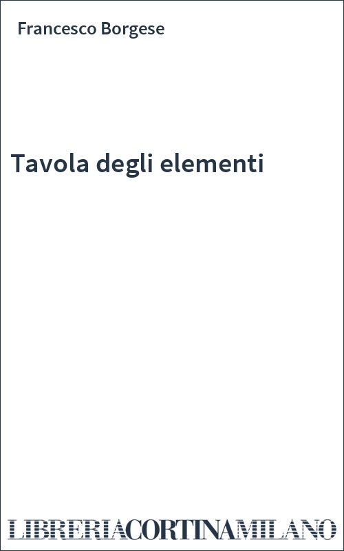 Tavola degli elementi
