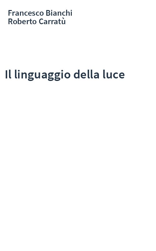 Il linguaggio della luce