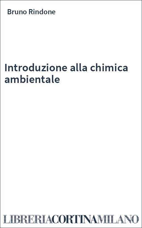 Introduzione alla chimica ambientale