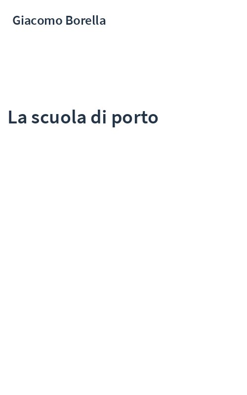La scuola di porto