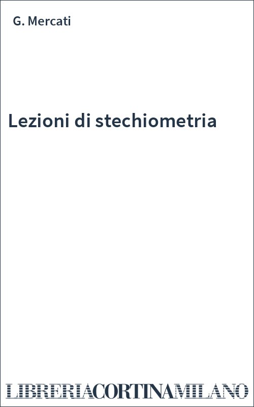 Lezioni di stechiometria