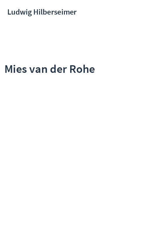 Mies van der Rohe