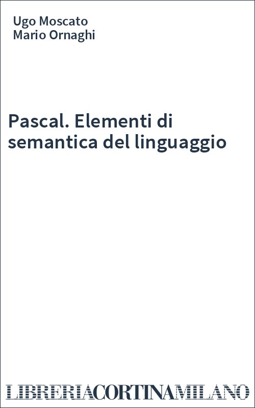 Pascal. Elementi di semantica del linguaggio